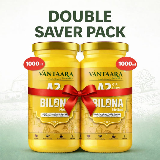 A2 Gir Cow Ghee Double Pack 1000ML +1000Ml